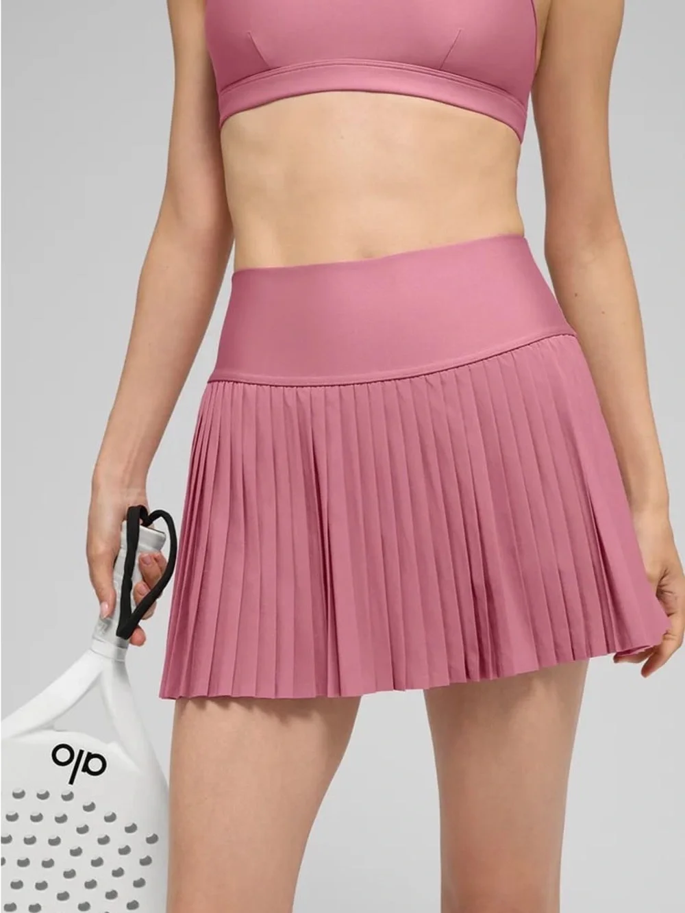 NWT Alo Yoga Grand Slam Tennis Skirt Pink Wild Rose Size XS
